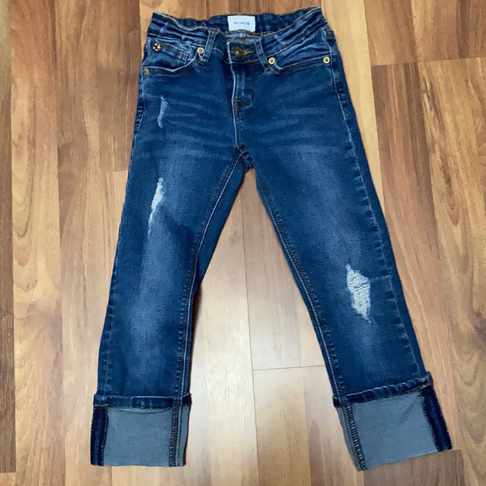 Girls Hudson Jeans cuffed capri length jeans